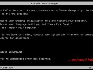 Cài Windows 7 trên UEFI báo lỗi Status: 0xc0000225